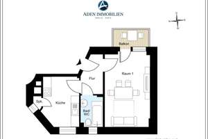 *Provisionsfreie* Kapitalanlage! *Vermietete* 1-Zimmer Wohnung mit ca. 32m², Parterre, 1. Verkauf – Stubenrauchstr 46, 12161 Friedenau, Berlin – Vorschaubild 4
