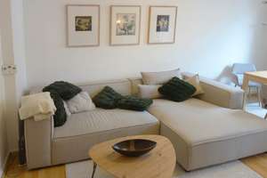 Stadtwohnung in Düsseldorf (Flingern-Süd): komplett möblierte 2-Zimmer-Wohnung mit Balkon