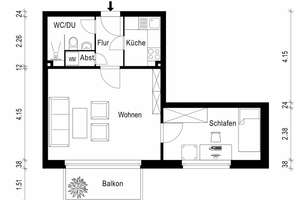 Moderne & frisch renovierte 2-Zimmer Wohnung mit Balkon & Stellplatz in Hamburg-Schnelsen – Die vollständige Adresse der Immobilie erhältst du vom Anbieter., 22457 Schnelsen, Hamburg – Vorschaubild 20