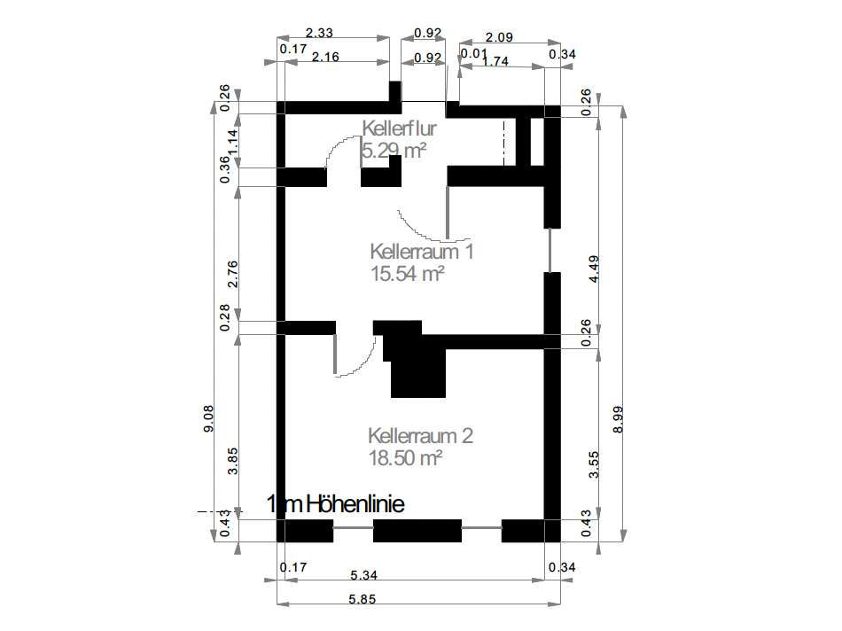 5 - Grundriss - Keller