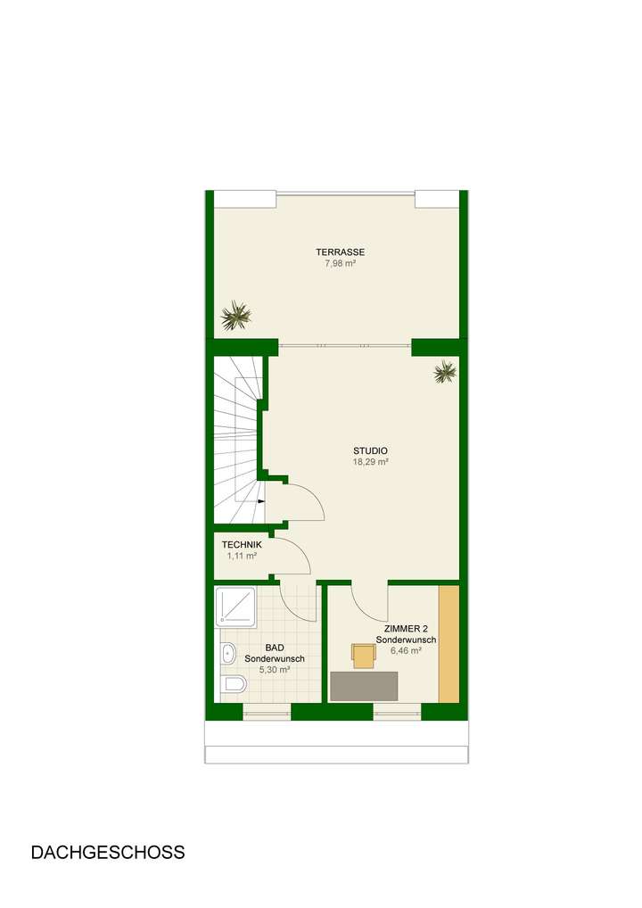 Grundrisse DG Mittelhaus - Son
