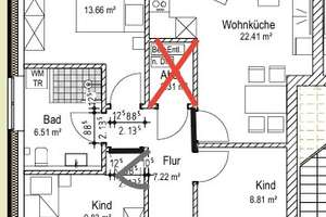 3,5 Zimmer Wohnung in ruhiger zentraler Lage (Zweitbezug) – Die vollständige Adresse der Immobilie erhältst du vom Anbieter., 26129 Haarentor, Oldenburg (Oldenburg) – Vorschaubild 7