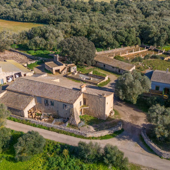 Fantastisches Anwesen in Vilafranca de Bonany mit Projekt und Baugenehmigung für ein großes Grundstü