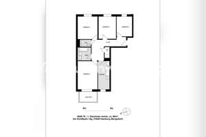 Tauschwohnung: Tausche 4-Zimmer SAGA Wohnung in Hamburg-Bergedorf – Tauschwohnungstraße 1, 20038 Farmsen-Berne, Hamburg – Vorschaubild 1