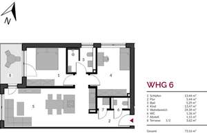 Stilvolle 3-Zimmer-Wohnung in der Memminger Innenstadt mit zwei Tiefgaragenstellplätzen – Bodenseestraße 30, 87770 Innenstadt, Memmingen – Vorschaubild 2