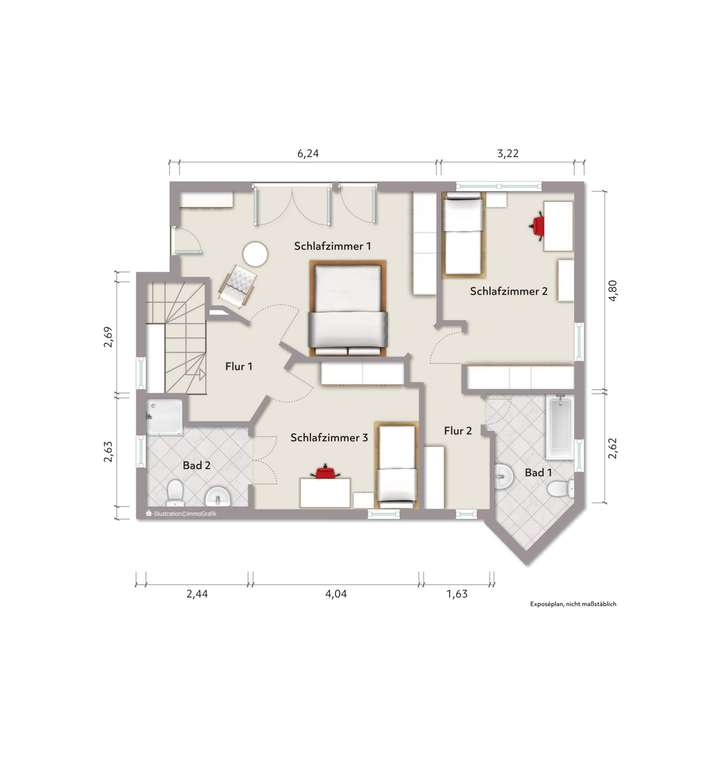 Grundriss Dachgeschoss (nicht 