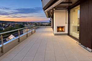 Haus im Haus: Provisionsfrei, 293 m²  Penthouse auf 3 Ebenen, 148 m² Außenfläche, Loft, Fernblick – 70469 Feuerbacher Tal, Stuttgart – Vorschaubild 3