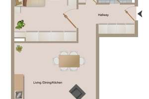 Bezugsfrei: 2-Zimmer-Dachgeschosswohnung  in Berlin-Steglitz – Die vollständige Adresse der Immobilie erhältst du vom Anbieter., 12163 Steglitz, Berlin – Vorschaubild 12