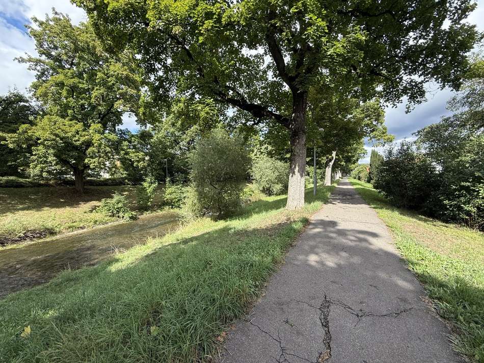 Fußweg an der Steinlach