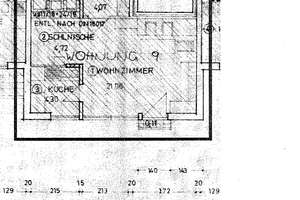  1,5-Zimmer Wohnung (ca. 38 qm) mit EBK + Balkon 