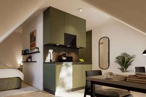 KfW-40-EE-Standard - Hochwertiges MFH mit 37 vollmöblierten Microapartments nähe Universität – Die vollständige Adresse der Immobilie erhältst du vom Anbieter., 86179 Haunstetten-Nord, Augsburg – Vorschaubild 10