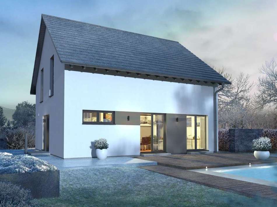 Ansicht Garten Winter