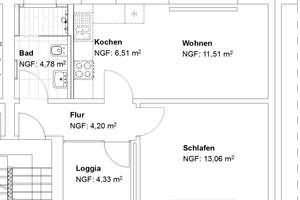 Tolle Singlewohnung, schick modernisiert! – Frankenberger Straße 24, 34127 Rothenditmold, Kassel – Vorschaubild 2