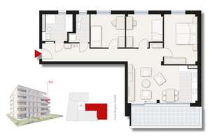 4-Zimmer-Wohnung in Neu-Ulm »Neu-Ulm ETW im Wiley-Nord« – Curd-Jürgens-Straße 18, 89231 Neu-Ulm – Vorschaubild 9