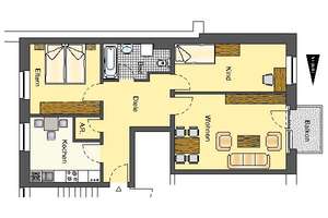 Ruhiges Haus sucht ruhige Mieter! Schöne 3-Zimmer-Wohnung in grüner Lage – Holunderweg 12, 59557 Lippstadt – Vorschaubild 2