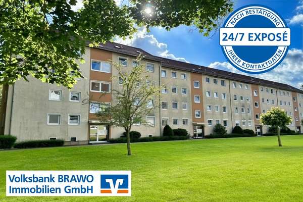 Helle 3-Zimmer-Wohnung mit Südwest-Loggia in Melverode