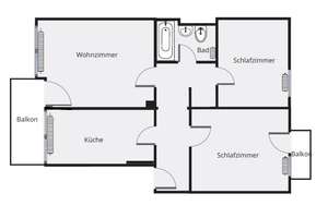 Gut geschnittene 3-Zimmer-Wohnung mit Blick ins Grüne – Schweidnitzer Str. 4, 90473 Langwasser Südwest, Nürnberg – Vorschaubild 14