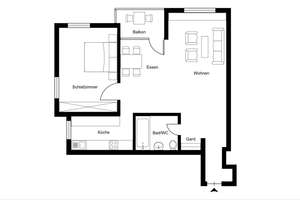 Attraktive 2,5-Zimmer Wohnung im 2. OG, frisch saniert in Steinenbronn – Die vollständige Adresse der Immobilie erhältst du vom Anbieter., 71144 Steinenbronn – Vorschaubild 2