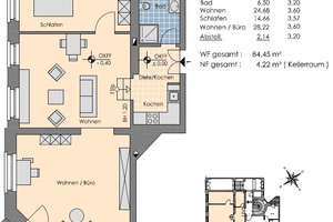 VERMIETETE 3-ZIMMER WOHNUNG IN PLAUEN – Die vollständige Adresse der Immobilie erhältst du vom Anbieter., 1187 Plauen (Stadtteil), Dresden – Vorschaubild 2