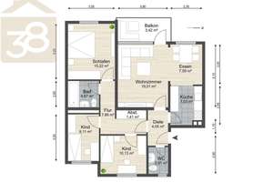 4-Zimmer-Erdgeschosswohnung in Detmerode! Meine Wohnung = Mein Makler! – Die vollständige Adresse der Immobilie erhältst du vom Anbieter., 38444 Detmerode, Wolfsburg – Vorschaubild 22