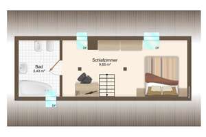 Top ausgestattete und vollmöblierte Maisonette-Wohnung mit 2 Bädern auf 95,49 m² – Die vollständige Adresse der Immobilie erhältst du vom Anbieter., 38448 Tiergartenbreite, Wolfsburg – Vorschaubild 24