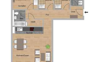 Moderne Familienwohnung in Wiesbaden-Delkenheim! – Im Ländchen 3, 65205 Delkenheim, Wiesbaden – Vorschaubild 8