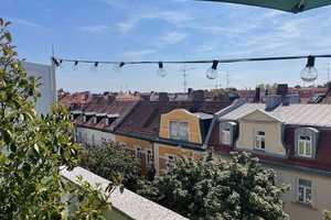 Über den Dächern von Schwabing - top saniertes 1-Zi-Penthouse-Dachterrassen-Apartment - Vermietet! – München – Vorschaubild 1