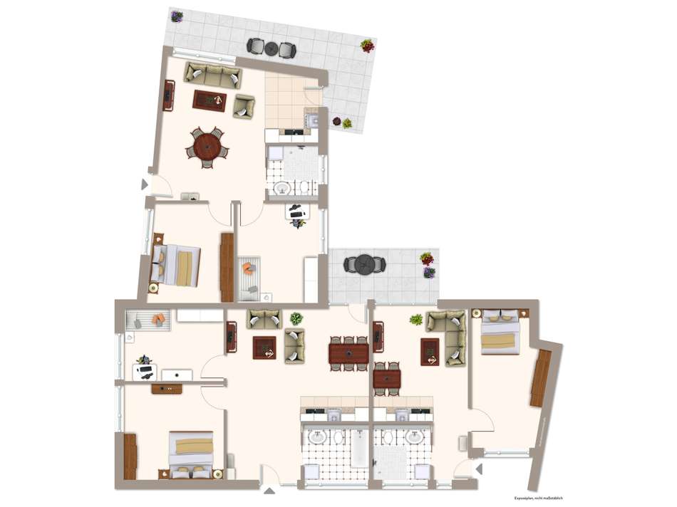 Grundriss-Skizze Anbau