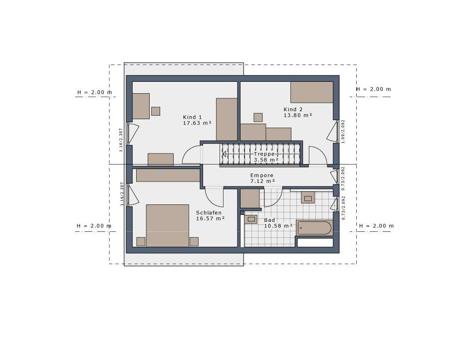 Grundriss Obergeschoss