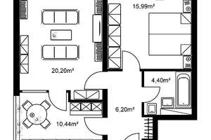 Gut geschnittene 2-Zimmer-Wohnung mit Balkon zu vermieten! – 60433 Frankfurter Berg, Frankfurt am Main – Vorschaubild 6