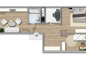 Drei Zimmer mit Balkon! – Olvenstedter Chaussee 153, 39130 Neu Olvenstedt, Magdeburg – Vorschaubild 8