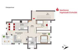 3-Zimmer-Wohnung in Ingolstadt Nord-Ost - Lage, die überzeugt! – Die vollständige Adresse der Immobilie erhältst du vom Anbieter., 85055 Nordost, Ingolstadt – Vorschaubild 13