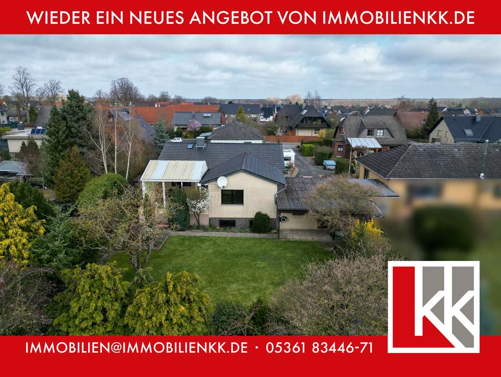 Immobilie in Calberlah - Bungalow in Calberlah mit tollem Garten und ganzjährig nutzbarer Terrasse - Bild 0