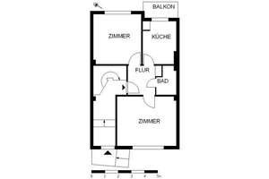 Schöne 2-Zimmer-Wohnung mit Balkon – Alwin-Lonke-Straße 11, 28719 Burg-Grambke, Bremen – Vorschaubild 4