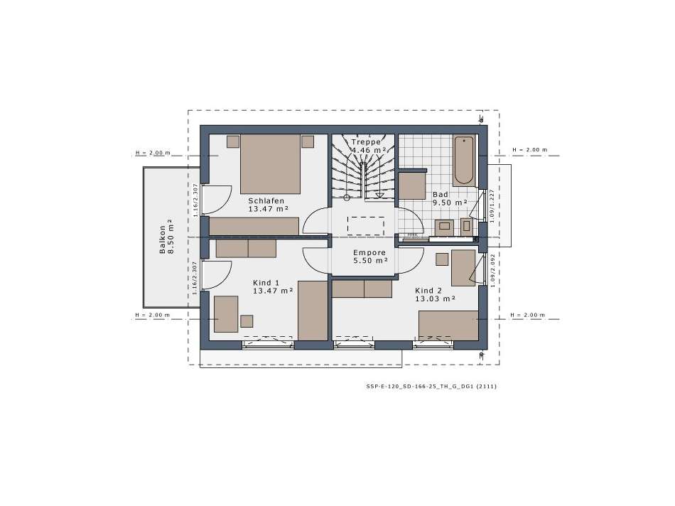 Grundriss Obergeschoss