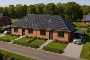 Neubau-Bungalowhälfte in Aurich-Schirum mit Photovoltaikanlage – Die vollständige Adresse der Immobilie erhältst du vom Anbieter., 26605 Aurich – Vorschaubild 4