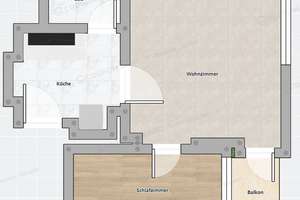 Top renoviert mit EBK Nähe Westpark: 1,5-Zimmer-Apartment in Sündersbühl – Gernotstraße 55, 90439 Sankt Leonhard, Nürnberg – Vorschaubild 11