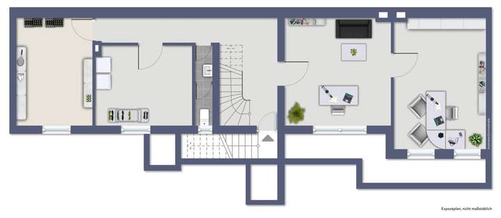 Grundriss / Skizze Hinterhaus 