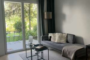 Helle, vollmöblierte 1-Zimmer-Wohnung mit Garten in Untergiesing-Harlaching