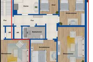 Viel Platz für die Familie: 4-Zimmer-Wohnung in Gelsenkirchen-Feldmark – Küppersbuschstraße 53, 45883 Feldmark, Gelsenkirchen – Vorschaubild 2