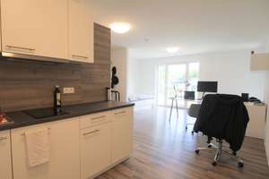 Komfortables Wohnen in attraktiver Lage: Möblierte 1-Zimmer-Erdgeschoss-Wohnung mit Terrasse!