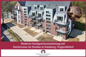 Moderne Dachgeschosswohnung mit Dachterasse im Neubau in Hamburg-Poppenbüttel
