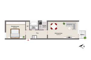 Helle 2-Zimmer-Wohnung mit idealer Anbindung nahe Rotkreuzplatz – Die vollständige Adresse der Immobilie erhältst du vom Anbieter., 80634 Neuhausen, München – Vorschaubild 12