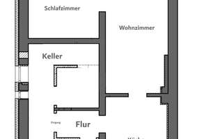 2 Zimmerwohnung mit Küche, Garten, Balkon und separatem Atelierraum – Königswintererstr. 336, 53227 Ramersdorf, Bonn – Vorschaubild 8