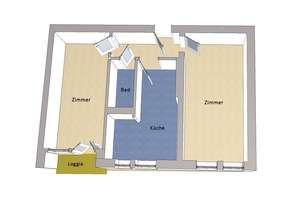 IMMOBERLIN.DE - Charaktervolle Stuck-Altbauwohnung mit Westloggia in Harmonielage – Die vollständige Adresse der Immobilie erhältst du vom Anbieter., 12163 Steglitz, Berlin – Vorschaubild 6