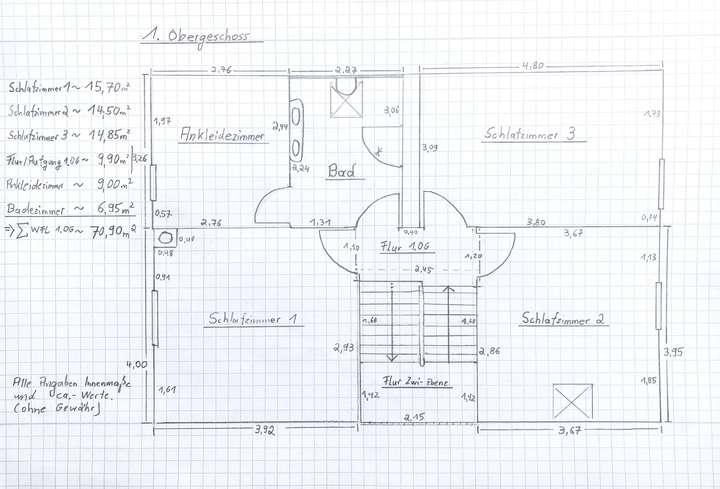 Grundriss 1 Obergeschoss