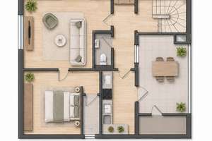 Sonnige 2-Zimmer-Dachgeschosswohnung mit gemütlichem Flair und Weitblick auf Geislingen – Die vollständige Adresse der Immobilie erhältst du vom Anbieter., 72351 Geislingen – Vorschaubild 12