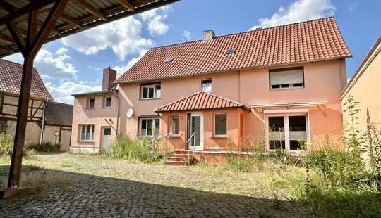Bild von Uhrsleben: 2-Seitenhof sucht Landwirt Haupthaus Top saniert