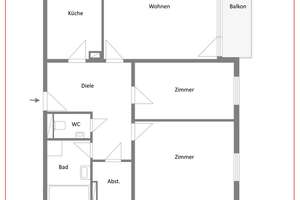 Bezugsfreie 3 Zimmer-Wohnung mit funktionalem Grundriss – Die vollständige Adresse der Immobilie erhältst du vom Anbieter., 80995 Lerchenau-West, München – Vorschaubild 9