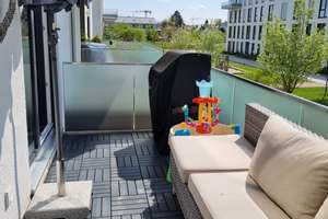 Sonnige, barrierefreie 3-Zimmer-Wohnung mit Einbauküche und Süd-Loggia in Perlach, München – Sammy-Drechsel-Straße 31, 81737 Altperlach, München – Vorschaubild 2